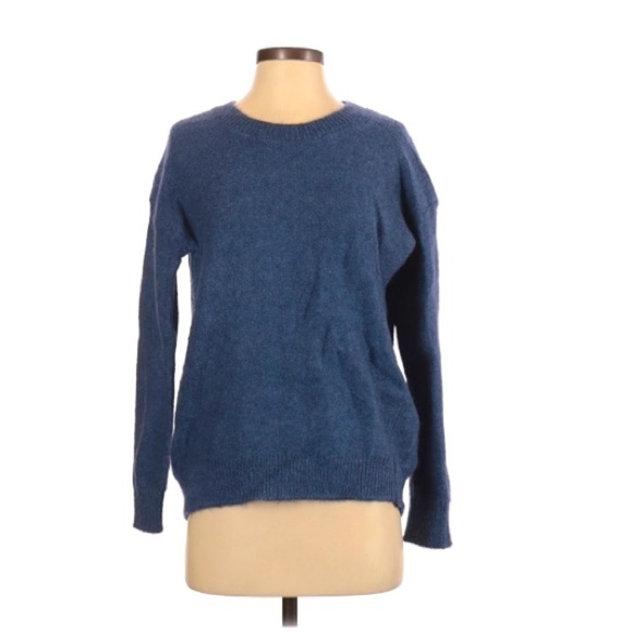 Magaschoni | Wool Blend Blue Sweater Long Sleeve Men’s Crewneck Small - Picture 1 of 6